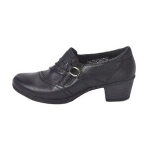 Earths Origins Black Leather Marietta Booties Size 7.5